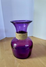 Vaso de vidro Vidrios San Miguel roxo arte reciclada ESPANHA comprar usado  Enviando para Brazil