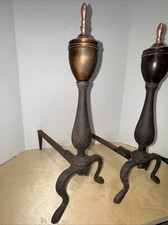 Vintage andirons cast for sale  San Antonio