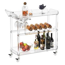 Acrylic bar cart for sale  Ashford