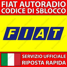 Fiat radio codice usato  Roma