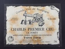 étiquette chablis 1er d'occasion  Toul