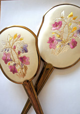 Vintage brush mirror for sale  HEREFORD