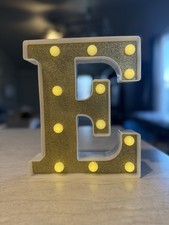 Placa de festa de plástico alfabeto LED letra iluminada decoração festival de casamento, usado comprar usado  Enviando para Brazil