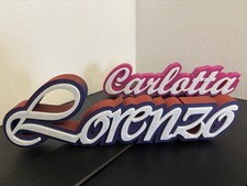 Scritta personalizzata plastic usato  Villanova Monferrato