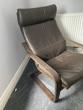 Ikea poäng leather for sale  HOVE