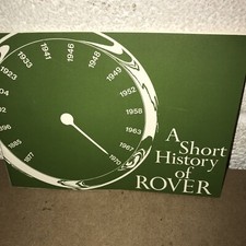 Short history rover for sale  BURNTWOOD
