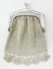 Mesh chatelaine coin for sale  SALISBURY