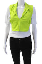 Usado, Blusa Hours Feminina Algodão Renda Gola Traseira Sem Mangas Verde Neon Tamanho XS comprar usado  Enviando para Brazil