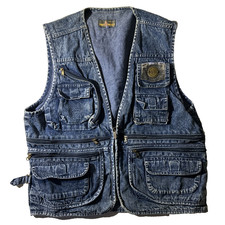 Colete jeans masculino vintage Promaster pesca XXL fotógrafo caça caminhada utilitário comprar usado  Enviando para Brazil