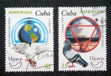 Usado, sCUBA Sc# 4045-4046 UPAEP PIGEON PEACE DOVE CPL CONJUNTO de 2 1999 usado cto comprar usado  Enviando para Brazil