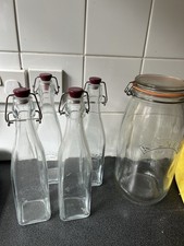Kilner bottles 5 for sale  LONDON