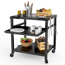 NUUK 30 POL. SUPORTE DE MESA DE AÇO SÓLIDO PARA FORNO DE PIZZA EXTERNO, PT200 - PRETO comprar usado  Enviando para Brazil