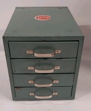 Antigo Mini peças pequenas Wards Master Quality / armário de ferramentas / 4 gavetas / bom, usado comprar usado  Enviando para Brazil