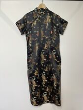 Black satin qipao for sale  HUDDERSFIELD