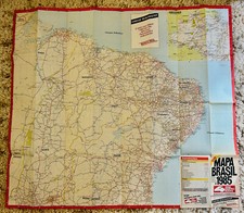 Mapa Brasil 1985 Guia Quatro Rodas Guia de 4 Rodas Brasil mapa vintage off road comprar usado  Enviando para Brazil