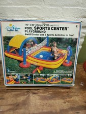 Conjunto úmido Intex piscina inflável centro esportivo área de lazer nadar 140x 80” vintage 1999 comprar usado  Enviando para Brazil