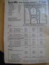 Burda 23647 schnittmuster gebraucht kaufen  Trossingen