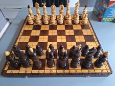 Großes schachspiel holz gebraucht kaufen  Zirndorf