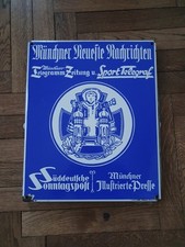 Emailschild zeitungshalter mü gebraucht kaufen  Riedenburg