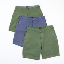 Shorts chino elástico masculino J.Crew 9" tamanho 32 (lote de 3) verde azul comprar usado  Enviando para Brazil