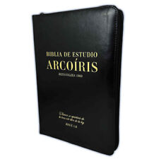 Biblia de Estudio Arco Iris con Cierre RV1960 imit piel negro con indice comprar usado  Enviando para Brazil