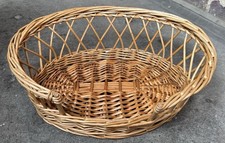 Vintage woven wicker for sale  LONDON