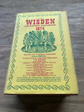 Wisden 1974 hardback for sale  PETERCULTER