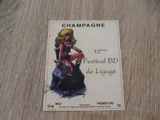 étiquette champagne festival d'occasion  Sainte-Marie