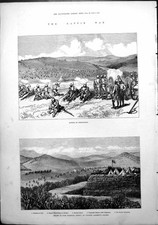 Estampa antiga Kaffir War Battle Umzintzani relevo Fort Warwick Lambert 1878 comprar usado  Enviando para Brazil