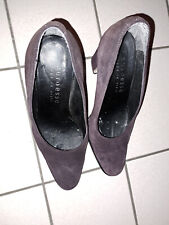 Pumps aubergine velourleder gebraucht kaufen  Gundelfingen