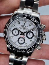 Seikmod Seitona Chrono Panda Dial Aut Watch |  VK63 quartz| Sapphire Crystal, usado comprar usado  Enviando para Brazil