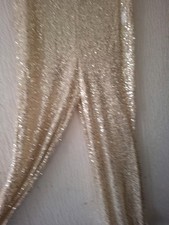 Gold sequins lovely for sale  OLDHAM
