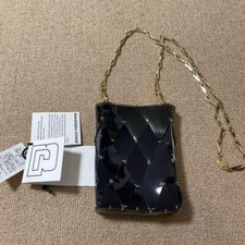 Bolsa de ombro Paco Rabanne Sirius mini corrente cinza escuro azul marinho usada bom estado comprar usado  Enviando para Brazil
