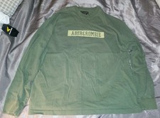 Camiseta Gráfica Vintage Abercrombie & Fitch Verde Manga Longa - Tamanho XL comprar usado  Enviando para Brazil