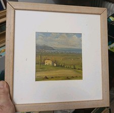 Tableau huile panneau d'occasion  Bardos