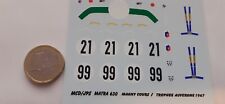 Decals decalcomanie matra d'occasion  Lillers