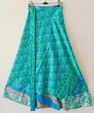 Saia Boho Cigana Feminina Vintage 100% Seda L36' Reversível 2 Camadas comprar usado  Enviando para Brazil
