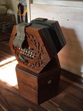 Usado, John Alfred Mills (Lachenal & Co) 48 teclas concertina inglesa com estojo - Peças comprar usado  Enviando para Brazil