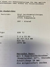 Gutachten alufelgen rial gebraucht kaufen  Forchheim