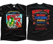 Camiseta 1988 Monsters Of Rock Tour Concert, Camiseta Monsters Tour '88, Rock To anos 90 comprar usado  Enviando para Brazil