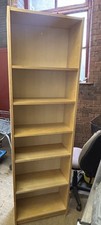 Brown wooden bookcase for sale  LEEDS