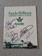 Guia de Grand Prix assinado pelo piloto de F1 Williams  comprar usado  Enviando para Brazil