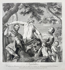 Paolo Veronese Infidélité Érotique Nu Gravure Sur Cuivre 1740, usado comprar usado  Enviando para Brazil