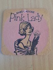 Pink lady beermat for sale  PENZANCE