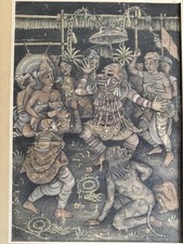 Vintage balinese painting for sale  Weare