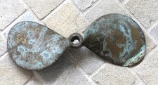 Ancienne Hélice bipale en bronze . Décoration nautique. Marine. Marque gravée (? comprar usado  Enviando para Brazil