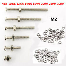 Parafusos de ferro M2 2mm Pozi cabeça máquina comprimento do parafuso 4/10/12/14/16-30mm com porca comprar usado  Enviando para Brazil