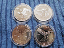4x1 silbermünzen kanada gebraucht kaufen  Marl