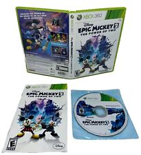 Epic Mickey 2 The Power of Two Xbox 360 completo na caixa com manual e disco perfeito comprar usado  Enviando para Brazil