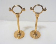 Usado, Suportes de trilho vintage tardio de metal cortina cabides antigos ouro retrô comprar usado  Enviando para Brazil